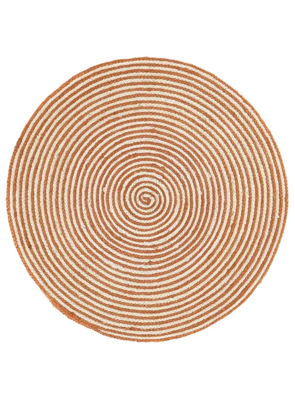 Maronti Rust Red Round Small Rug