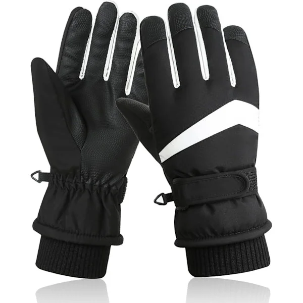 Warm Lined Winter Gloves for Men, Touchscreen, Ski Gloves, Waterproof, Winter Warm, Cycling Gloves for Running, Skiing, Cycling