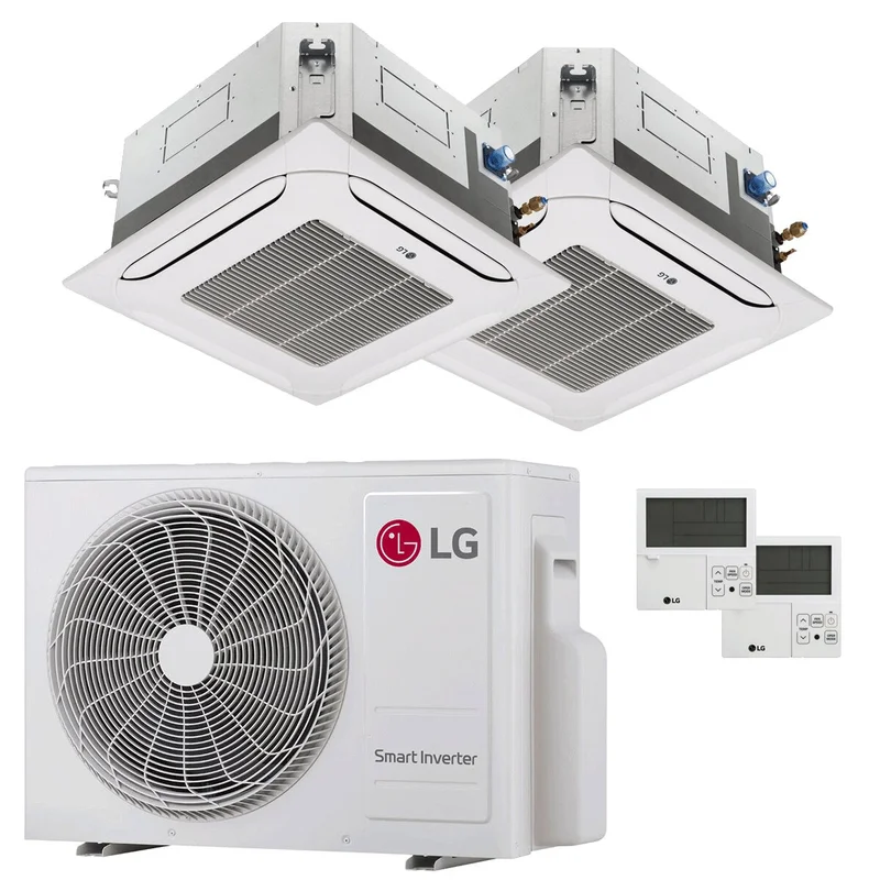 Condizionatore LG Cassetta 4 vie LG dual split 12000+12000 BTU inverte | Climamarket