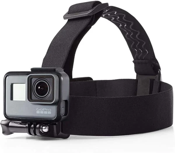 Hovedrem Kamera Mount til GoPro, Vandtæt Hovedrem Kamera Mount der Fungerer med Alle GoPro-kameraer, Sort