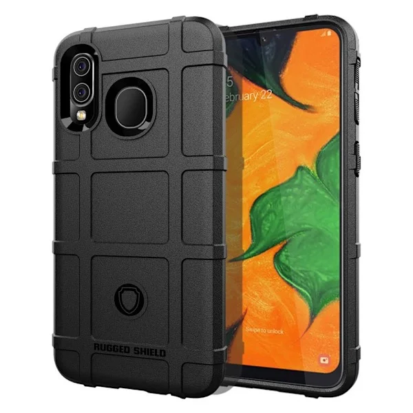Rugged Shield Samsung Galaxy A40 skal - Svart