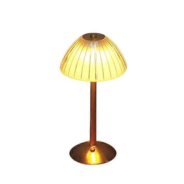 Trådlös Bordslampa, LED Batteridriven Bordslampa, Batterilampa, Dimbar LED Bordslampa, Bordslampa för Vardagsrum, Sovrum, 3 Färger