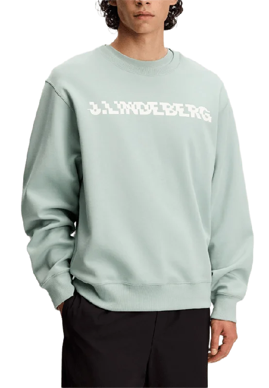 J.Lindeberg Club Printed Crew Neck Tröjor Herr Grön S
