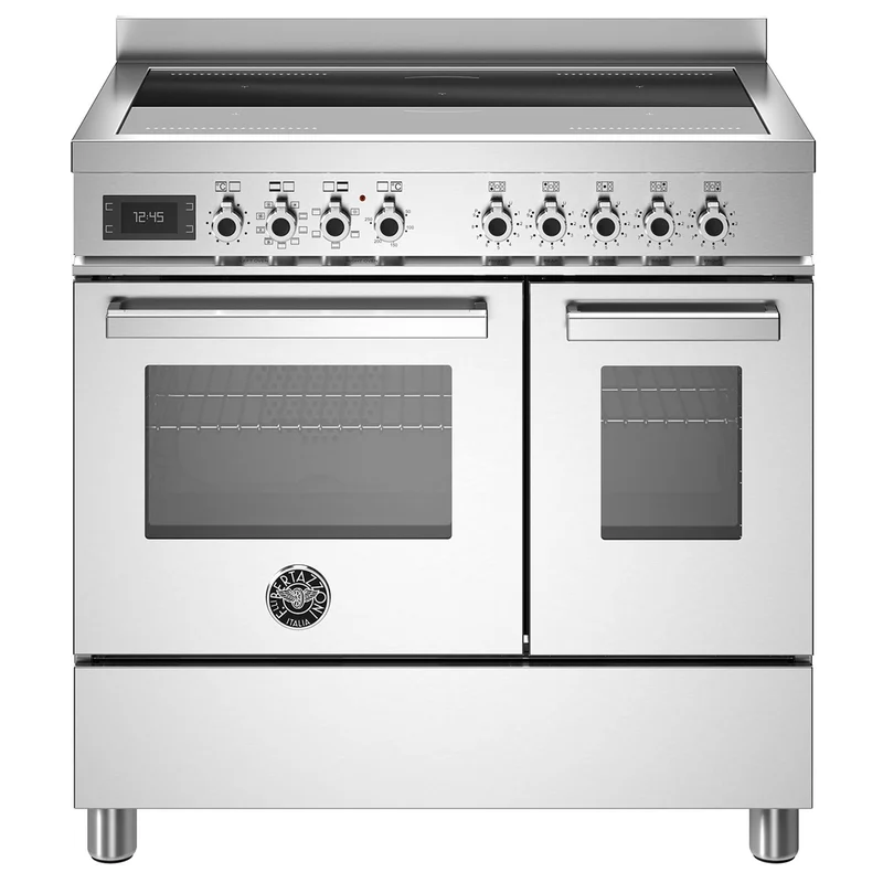 Bertazzoni PRO95I2EXT Professional induktionsspis med dubbelugn, 90 cm, rostfritt stål | Vitvaror > Induktionshällar > Induktionsspis | Bagaren och 