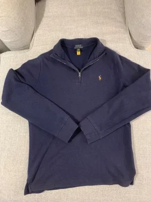 Marinblå half zip tröja Polo Ralph Lauren