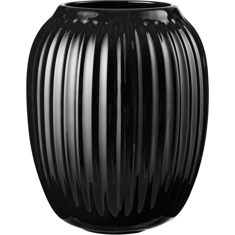 Kähler Hammershøi vase 21 cm, sort | KitchenOne