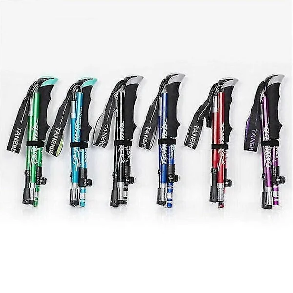 Naturehike Antishock kokoontaitettavat vaellussauvat 5-osaiset kävelysauvat vaellukseen 2023 vihreä 95-110cm green