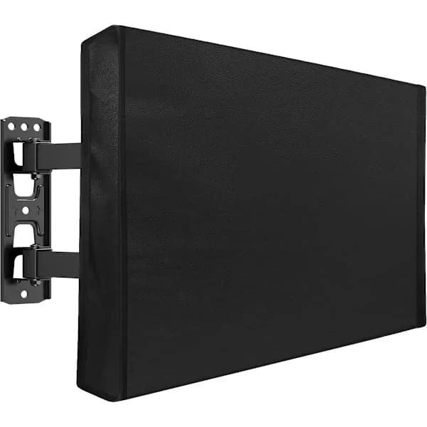 ING Utomhus TV-fodral 40-42 tum, TV-skärmskydd, Vattentätt och Väderbeständigt Skydd för Platt Skärm (37"B x 24"H), 210D Tyg, Svart