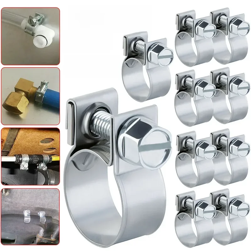 AliExpress - 10PCS Slangklemmen Brandstofleiding Jubileum Klem Diesel Benzine Pijp Koelvloeistof Radiator Buisklem Koolstofstaal Sluiting 