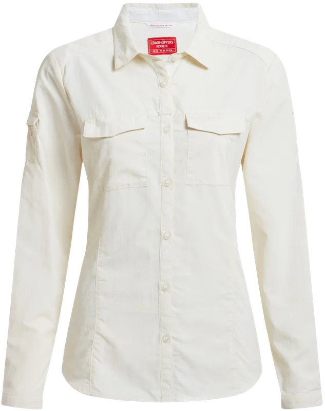 Craghoppers NosiLife Adventure LS Shirt III naisten paita, Seasalt