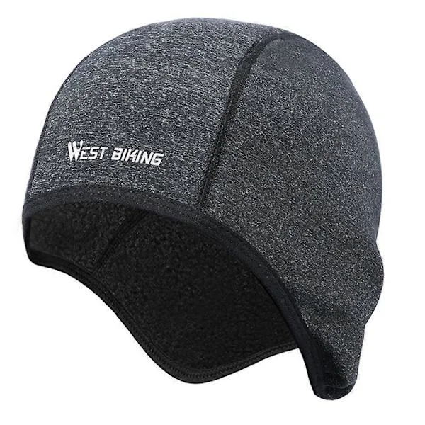 Vintersykkelcaps Vindtett Termisk Fleece Løping Ski Motorsykkel Hodehatt Hodeplagg Bandana Sykkel Varme Caps[D]