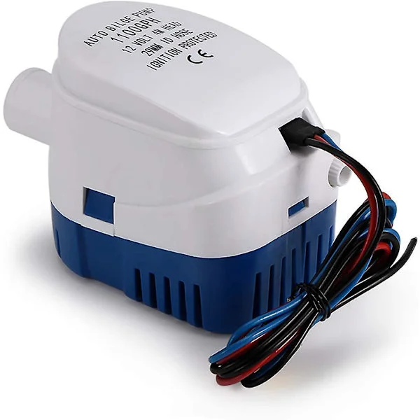 Bilge Pumps, 12v 1100gph Automatic Bilge Pump Marine Submersible Bilge Auto Silent Liquid Pump Water Pump For Boats, Ponds, Pools