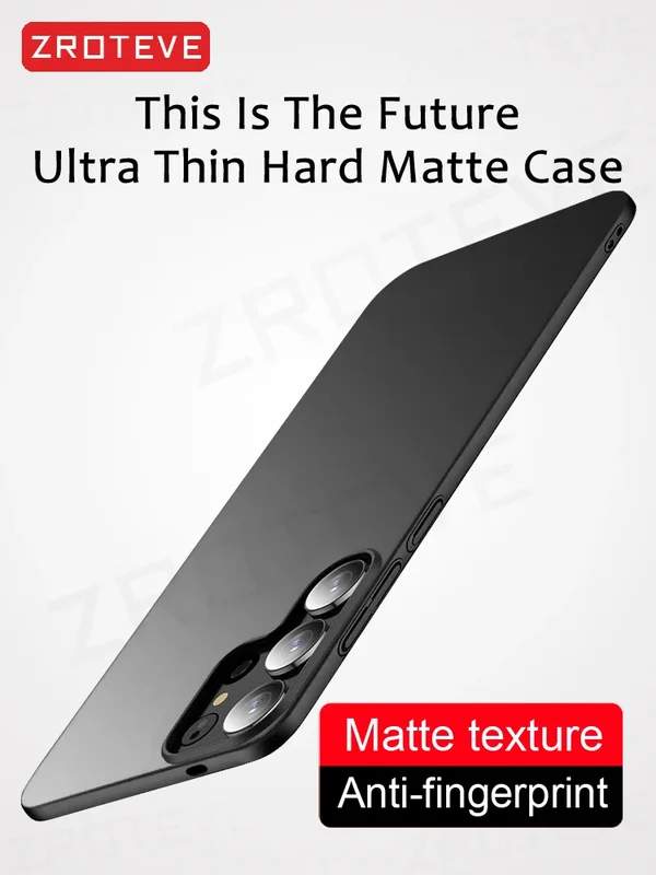 AliExpress - S26 Ultra Hülle Zroteve Slim Hard PC Matte Cover für Samsung Galaxy S25 Edge S24 Plus S23 S24 FE S22 S20 S21 S10 S25+ Handyhüllen