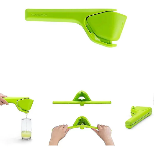 Lemon Fluicer, Lett Klemming Manuell Sitronpresse, Sitronpresse Kan Brettes Flat For Plassbesparende Oppbevaring, Sitronpresse