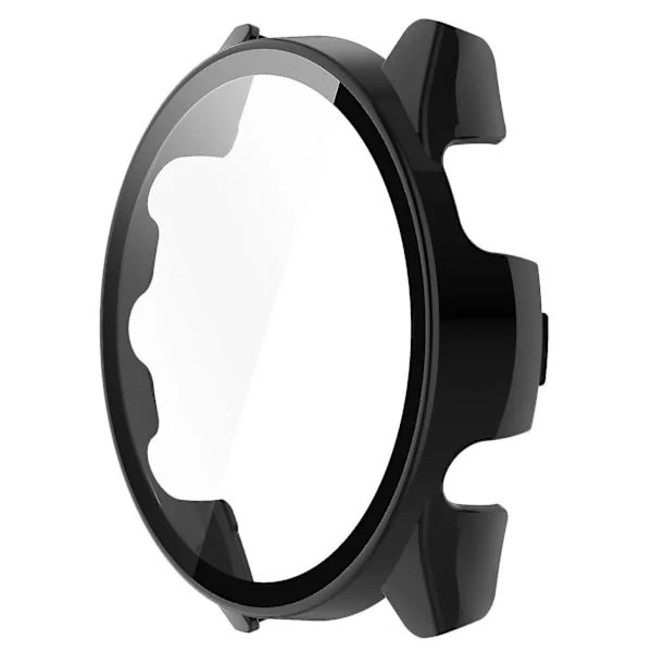 Huamade PC-fodral med skärmskydd i härdat glas för Garmin Forerunner 265 Smart Watch