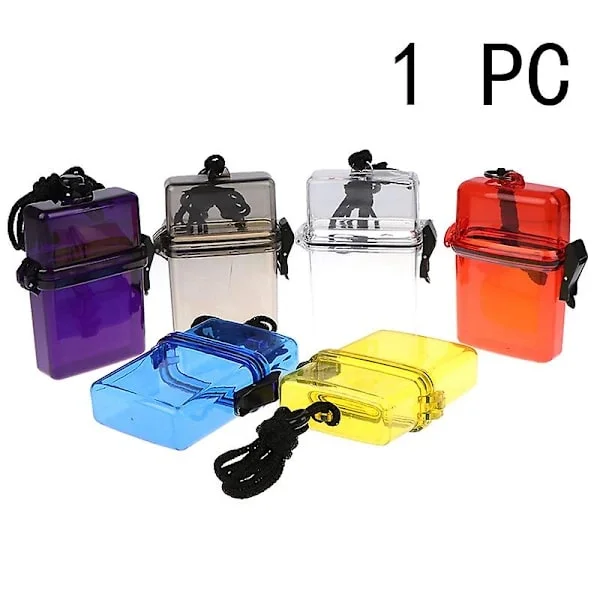 Waterproof box for keys and money, storage, plastic holder, Yellow