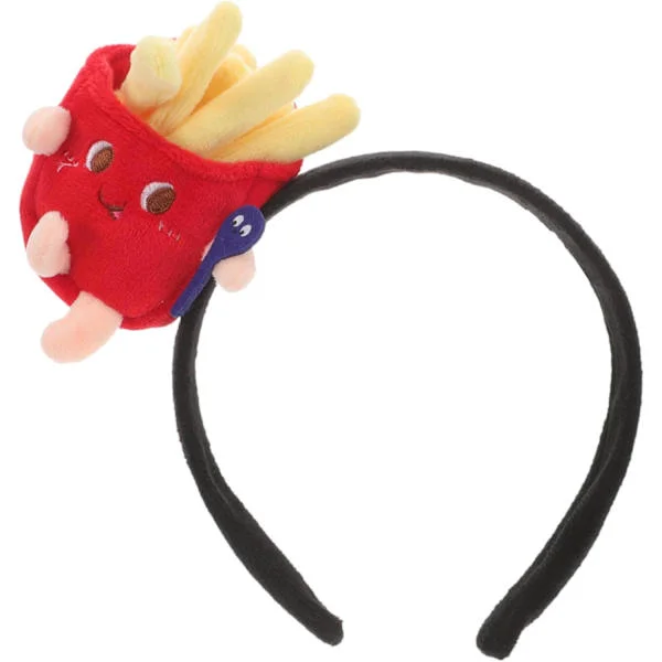 French Fries Hairband Cartoon Funny Headwear Cute Chip Shape Hairband for Party Costume Accessories