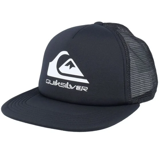 Quiksilver - Noir trucker Casquette - Kids Foamslayer Youth Black Trucker @ Hatstore