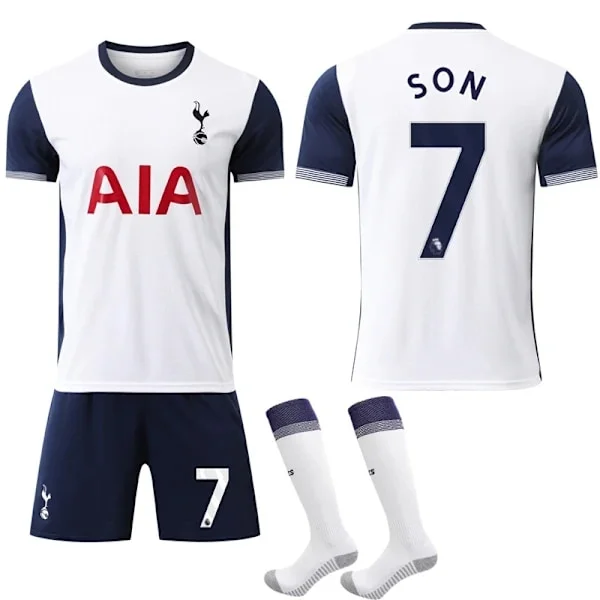 Tottenham Hotspur Lasten Pelipaita 2024-2025, Kotipaita, Jalkapallopaita Nro 7 SON Lapsille ja Aikuisille - Täydellinen-KK- 26