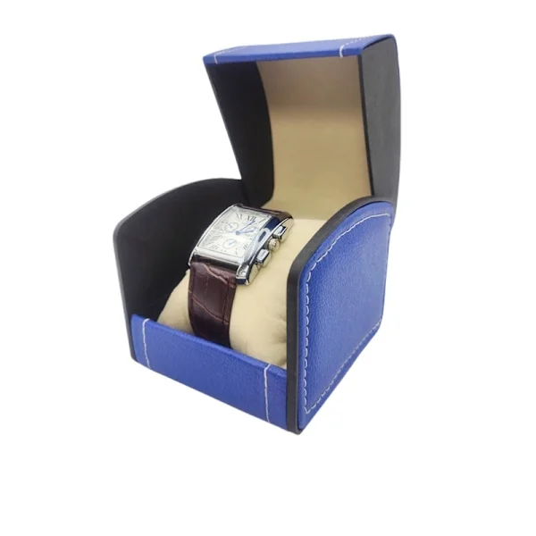 Luxury Watch Box for Men - Display Case for a Wristwatch Blue Blue