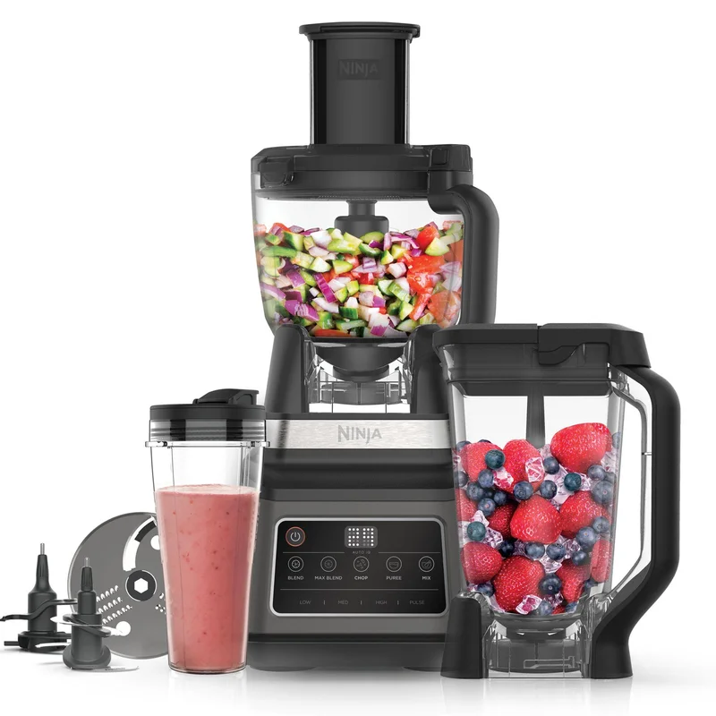 Ninja BN800EU Auto-iQ 3-In-1 Foodprocessor - Sølv og sort | KitchenOne