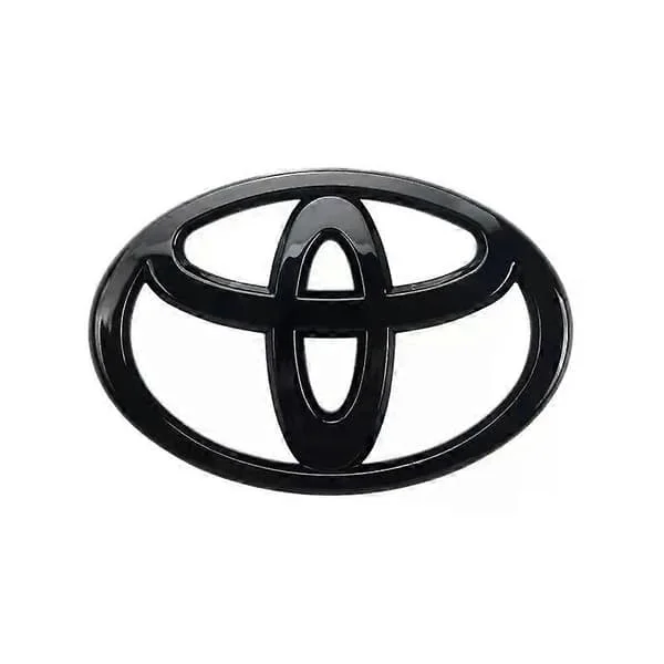 3D ABS-logotyp lämplig för Toyota-emblem fram och bak, lämplig för Toyota Auris, RAV4, Corolla, Camry, Yaris, Hilux, Pardo, Land Cruiser, tillbehör
