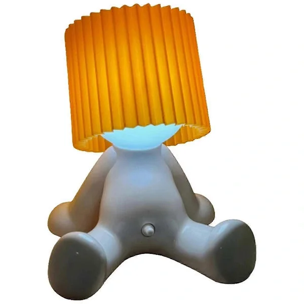 En Liten Blyg Man Lampa, Beskjeden Mike Morsom Nattlampe Blyg Gutt Nattlampe, Hvite Gaver til Voksne, Gutt Bordlampe