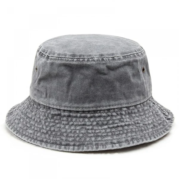 Denim Bucket Hat Unisex Solhat Bredskygget Bucket Hat Herre W
