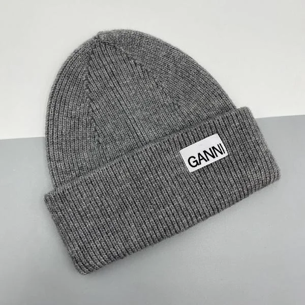 Ganni Stickad Vintermössa för Herr & Dam - Varm Mössa med Manschetter, Stretchig Stickad Mössa, Hatt