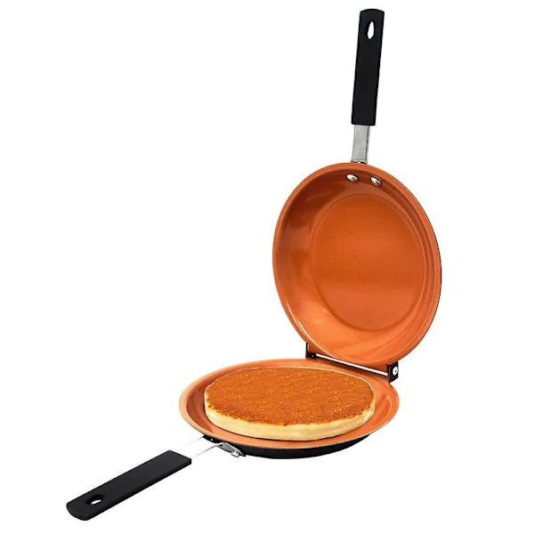 Dubbelsidig stekpanna Premium stekpanna Non-Stick Pannkakor Toast Bakverktyg Gul
