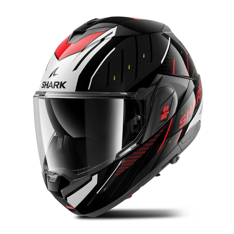 Casco Modular Shark OXO Negro/Plateado/Rojo L