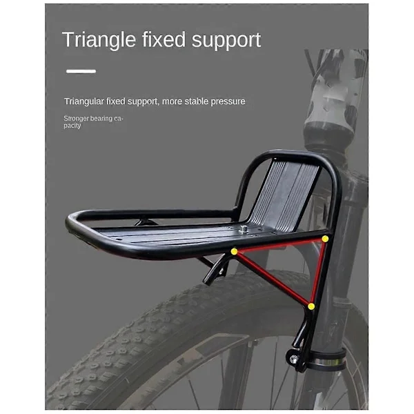 Cykel Främre Pakethållare Cykelkorg Fäste Mountainbike Främre Pakethållare Legering Främre Gaffel Pakethållare Cykelutrustning