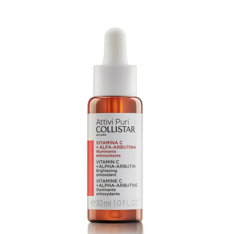 Collistar Attivi Puri Vitamina C + Alfa-Arbutina 30ml - Siero viso illuminante