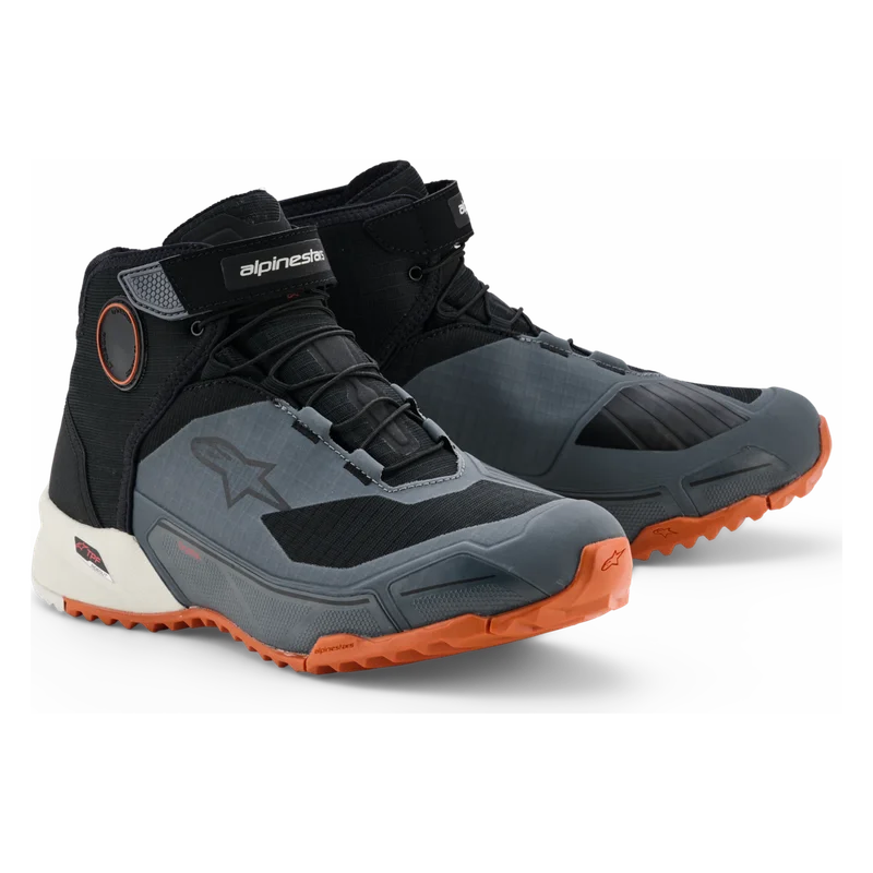 Motorradschuhe Alpinestars CR-X Drystar Schwarz/Dunkelgrau 39