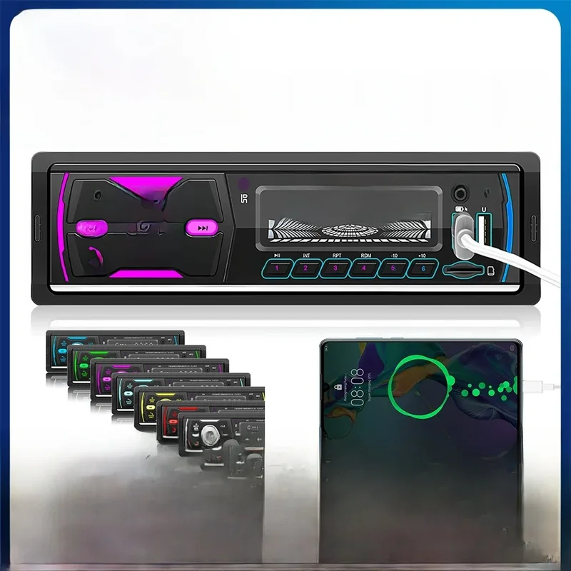 AliExpress - Camecho-Autoradio DAB DAB + FM, lecteur MP3, stéréo 12V, Bluetooth, 7 boutons, couleur, 1 DIN, limitation centrale
