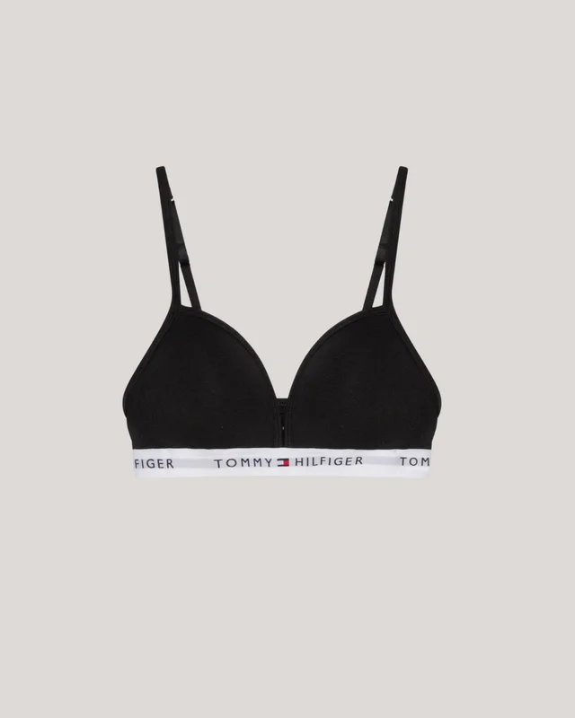 Tommy Hilfiger TRIANGLE BRA FIXED FOAM Svart Undertøy Jente - Kids Brand Store