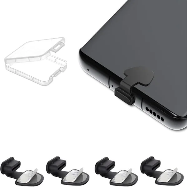 4-pack USB C Skyddskåpa Laddningsuttag Mobiltelefon Skydd Dammskydd USB C Skydd USB C Kåpa USB C Plugg USB C Plugg för iPhone 16 15