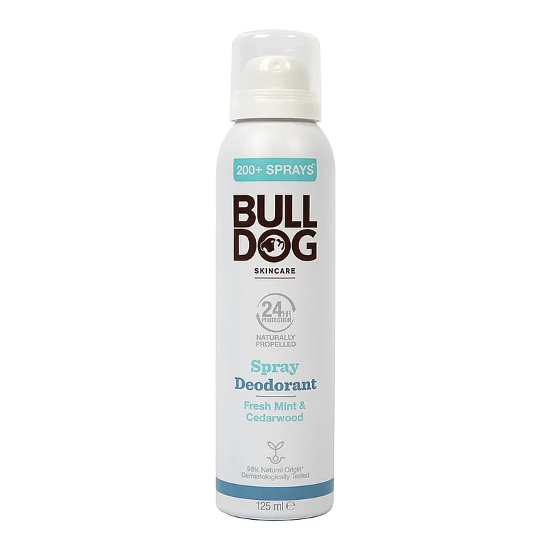 Bulldog Fresh Mint & Cedarwood Spray Deodorant 125 ml, Mænd, Dufte, Deodorant