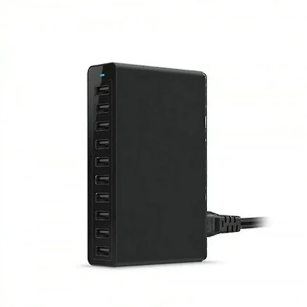 Anker Powerport 10 USB Laddstation 60w 10-portars väggladdare Hemladdare Pluggladdare Adapter Shm