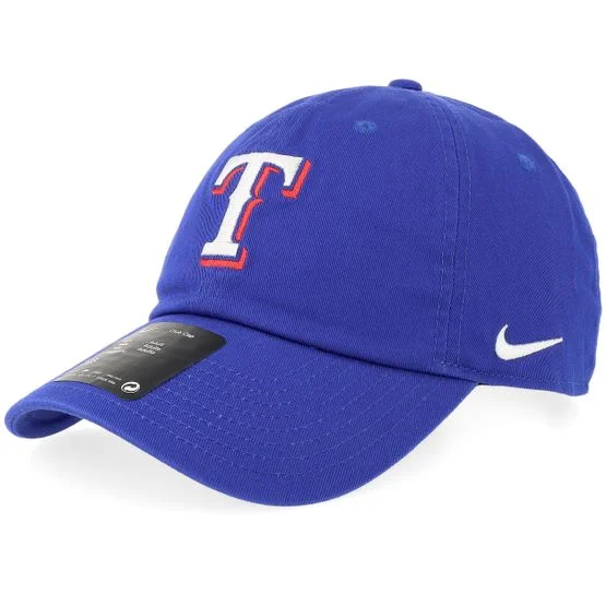 Nike MLB - MLB Bleu unconstructed Casquette - Texas Rangers Nike Club Blue Dad Cap @ Hatstore
