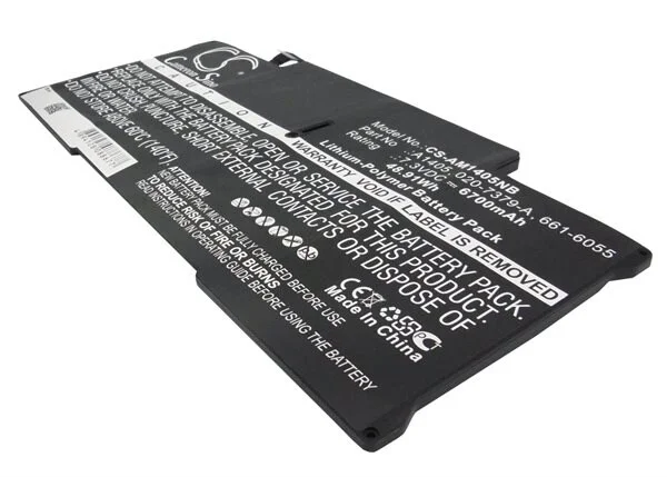Batteri til bærbar PC for Apple MacBook Air 13" MC503, MacBook Air 13" MC504 og andre.