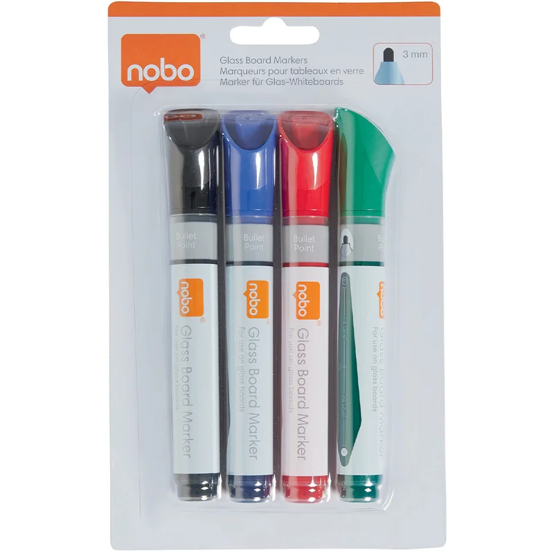 Whiteboard marker for glass board 4-set