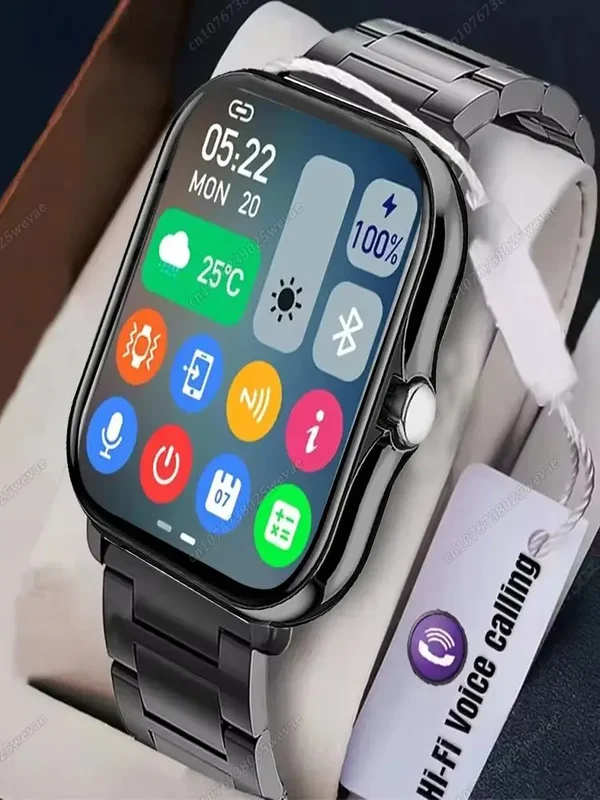 AliExpress - 20226 Neue 1,83-Zoll-Smartwatch, Anrufbenachrichtigungen, Schlafüberwachung, Aktivitätsverfolgung, Smartwatch, kompatibel mit Android und