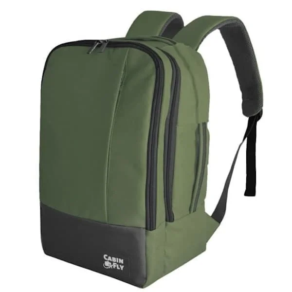CabinFly Bellanca 40x20x25cm Ryanair Käsimatkatavara Reppu Khaki Khaki