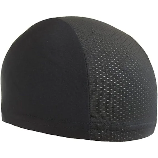 Svart Hjelm Liner Lue, Lett Mesh Under Hjelm Sykling Motorsykkel Hard Hat Sweat Liner for Menn Kvinner for Sykling (Svart)