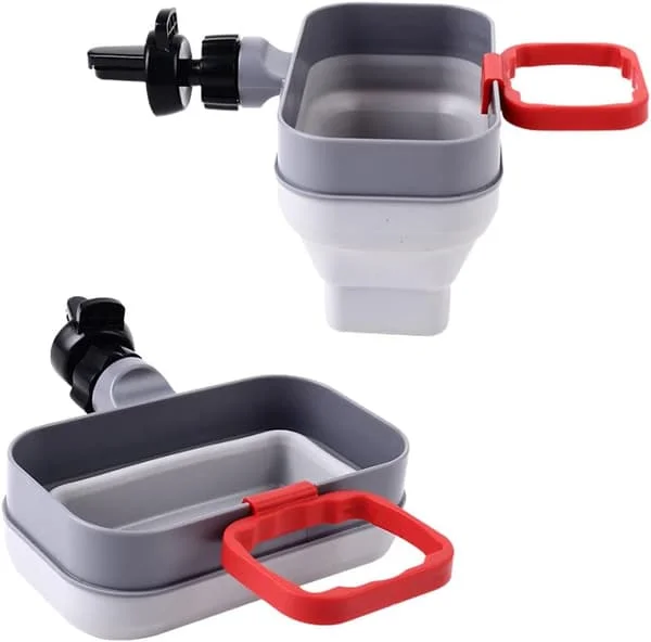 Dip Clip Bil Sausholder, Sammenleggbar Bil Pommes Frites Holder, 4 stk Biltilbehør Interiør Mini Biltilbehør, Sammenleggbar Bærbar Dip Clip Kopp 