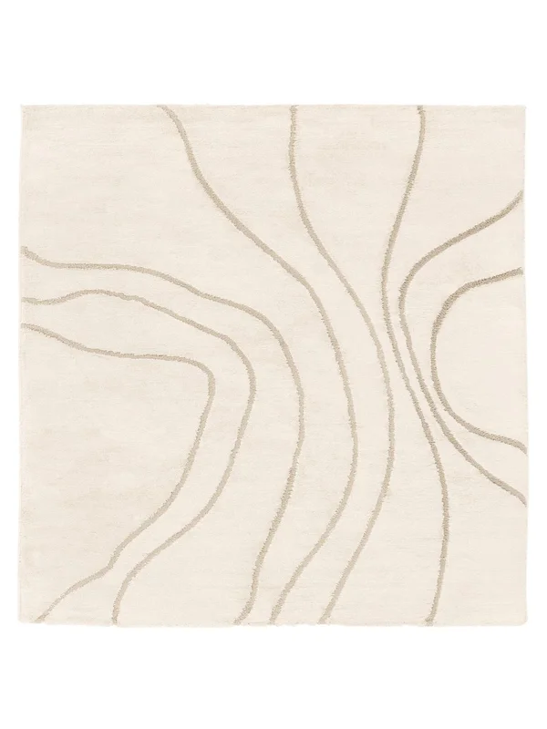 Grande Bahia Alfombra - Blanco Crema/Beige 240X240 De Estilo Rústico