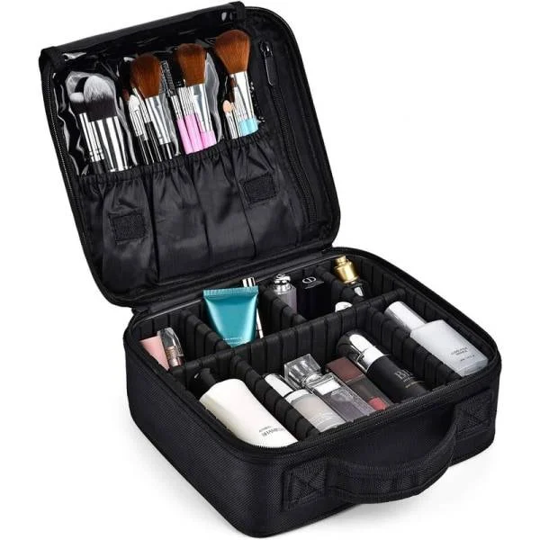 Makeup-taske Rejsetaske Makeup Professionel Organizer Taske Kosmetisk Opbevaringskasser Vandtæt Bærbar Makeup-taske, med Aftagelige Rum