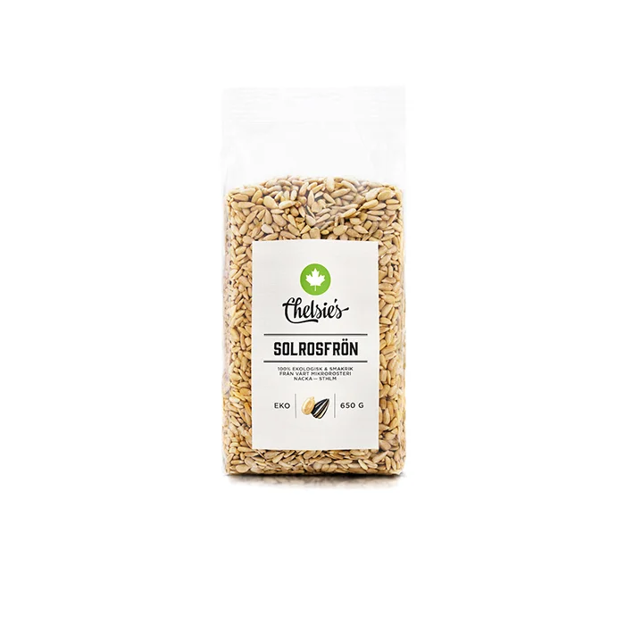 Chelsie s Organic Gourmet Prod Solsikkefrø 650 g