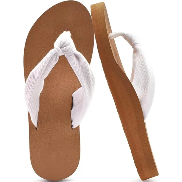 Women's Flip-flops with Arch Support Yoga Mat Comfortable Summer Beach Walking Toe Sandals Cushioned Sandals Slip On Indoor Outdoor (37)